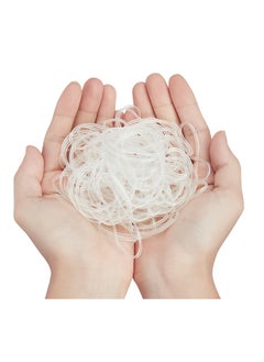 LAWAZIM Rubber Band Set -25 38 50mm White- Reusable Assorted Elastic Stretch Bands with Strong Grip for Office Home and School Supplies - for Crafting Packaging and Accessories Stationery Organization  - Image 2