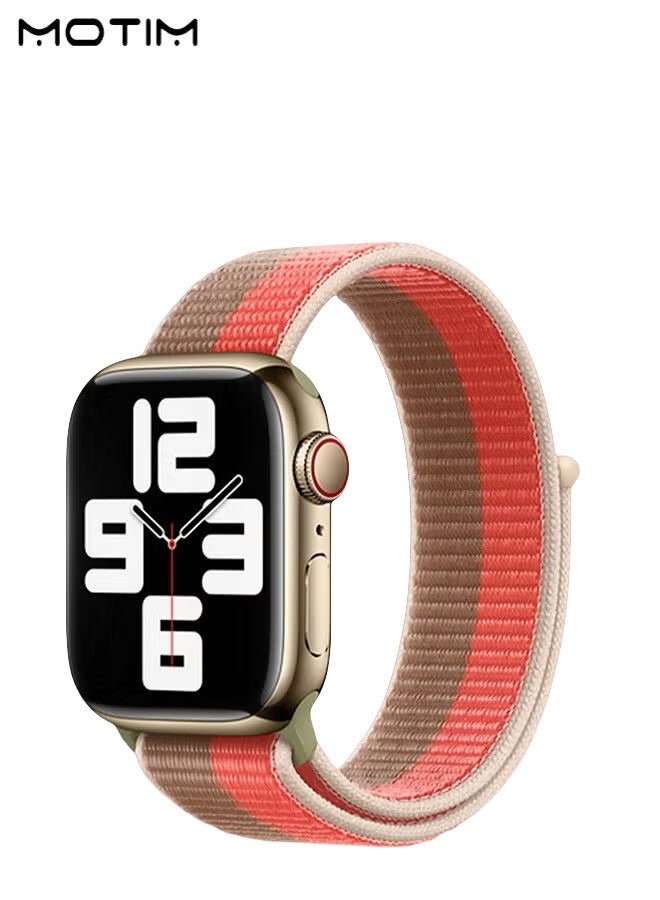 Motim Nylon Replacement Strap for Apple Watch Band 42mm 41mm 40mm 38mm Adjustable Braided Sports Watchband Women Men for iWatch Ultra/SE Series 11/10/9/8/7/6/5/4/3/2/1 - Image 2