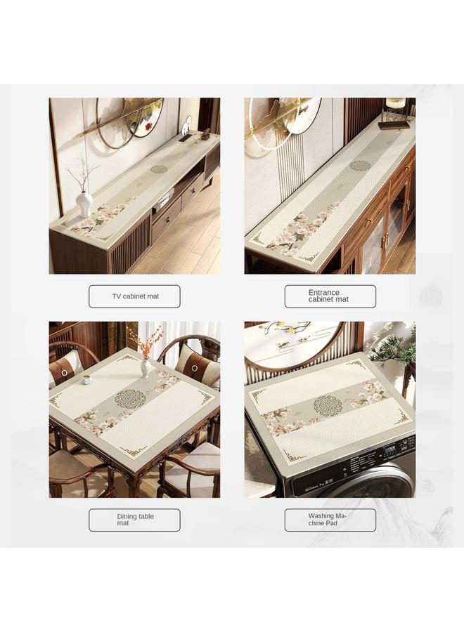 Bluejw TV Cabinet Protective Mat New Chinese Shoe Cabinet Countertop Anti-Dirty Mat Light Luxury High-Level Entrance Sideboard Dispable Tablecloth - Image 3