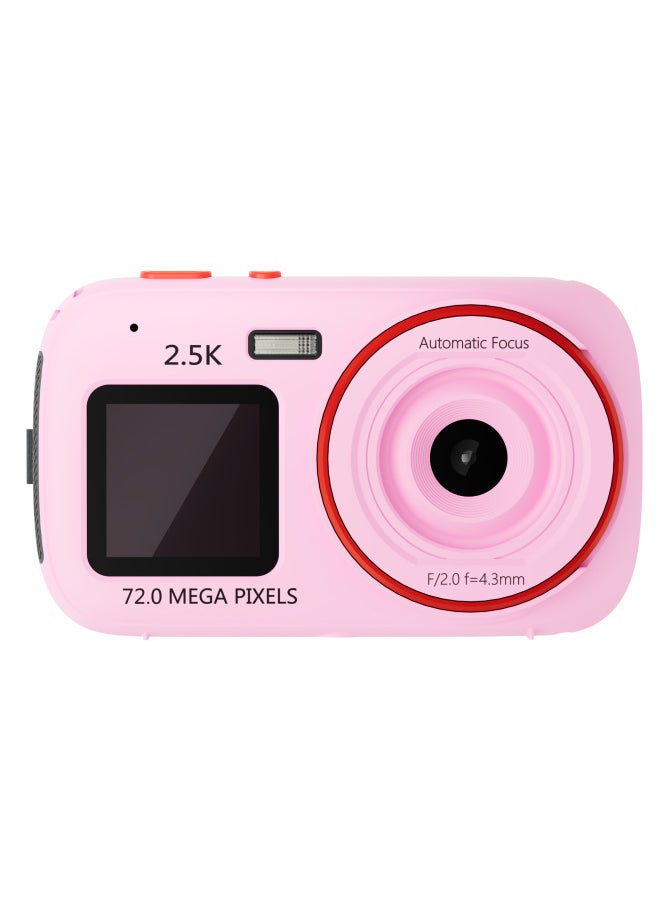 Generic Digital HD Camera Dual-screen Camera 72 Million Pixel Number Home Card Machine Travel Portable Camera-Body Color:Charming Night Black  - Image 4
