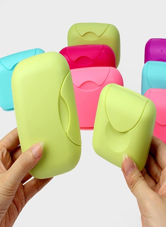 ZaH Macarons Soap Box Packaging Soap Holder Soap Travel Case for Shampoo, Conditioner, Shower, Hand Soap and Small Towel (Small, Rose) - Image 4