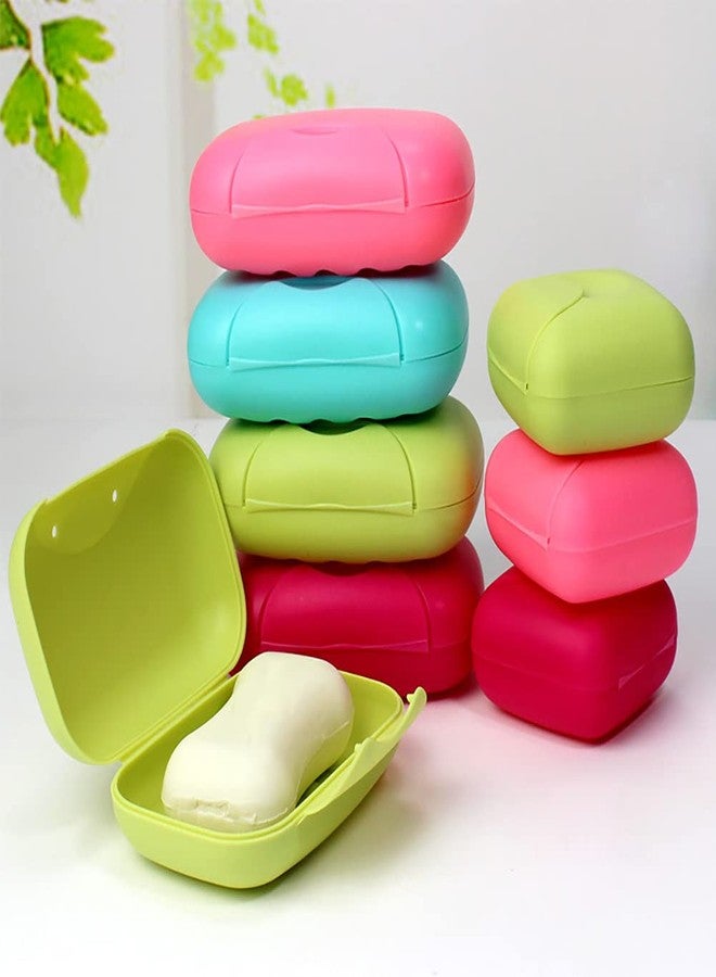 ZaH Macarons Soap Box Packaging Soap Holder Soap Travel Case for Shampoo, Conditioner, Shower, Hand Soap and Small Towel (Small, Rose) - Image 3