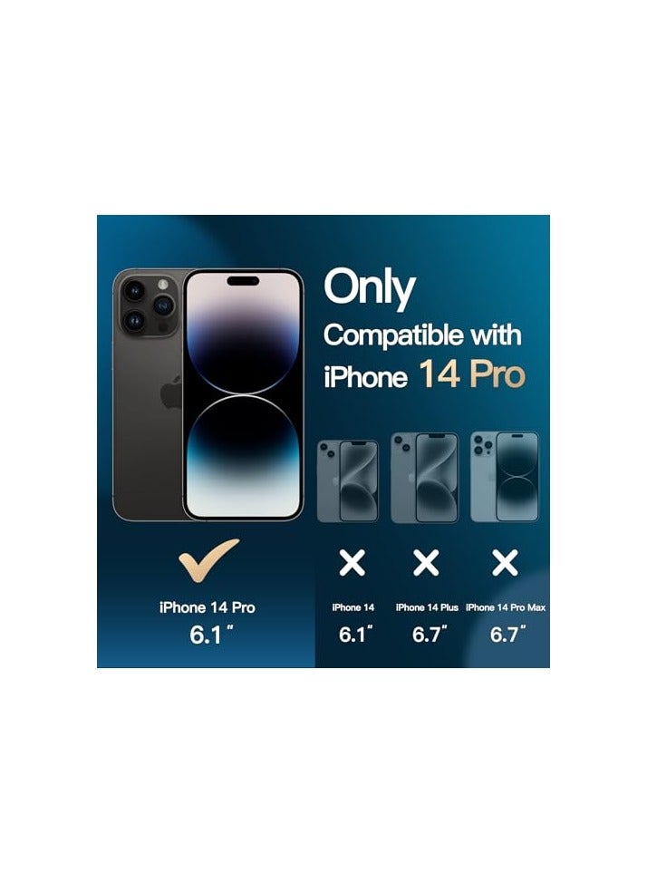 PROMASS Crossbody Case for iPhone 14 Pro 6.1-Inch with Adjustable Lanyard Strap, Clear Transparent Anti-Yellowing Shockproof Protective Phone Cover with Neck Cord Clear - Image 2