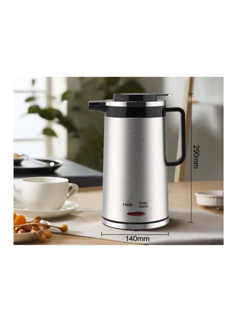 Estrella 1.8L insulated Electric kettle,304 stainless steel kettle,1500W double Electric Kettle,Insulated coffee and tea（1 YEAR warranty） - Image 3