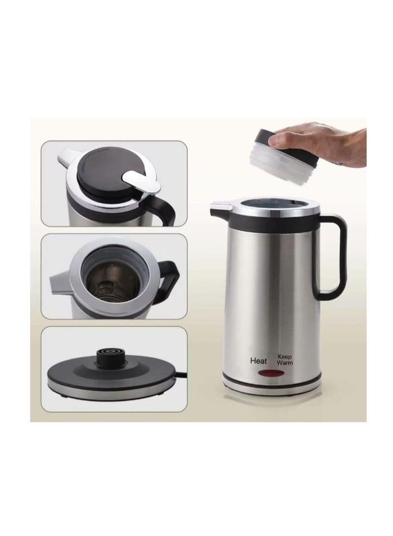 Estrella 1.8L insulated Electric kettle,304 stainless steel kettle,1500W double Electric Kettle,Insulated coffee and tea（1 YEAR warranty） - Image 4