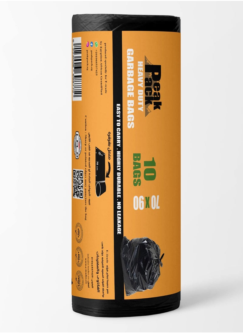 Peak Pack Peak pack Trash Bag Roll 10 bags size 70 cm X 90 cm  - Image 2