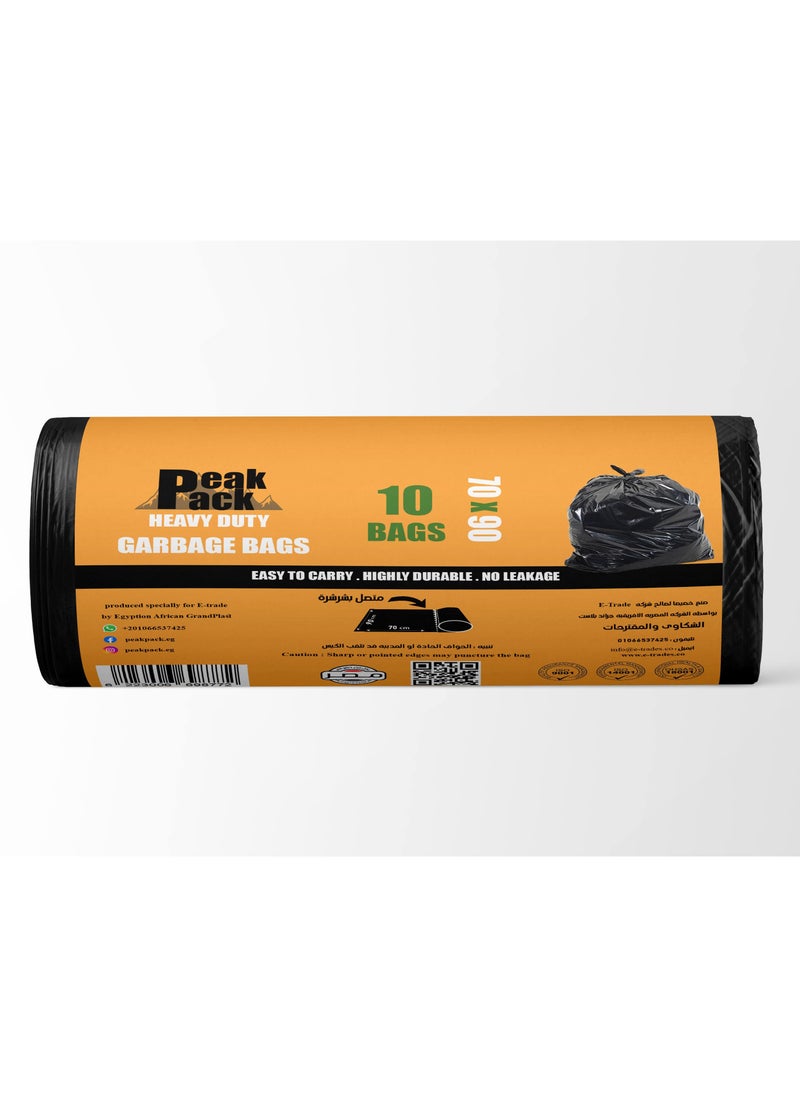 Peak Pack Peak pack Trash Bag Roll 10 bags size 70 cm X 90 cm  - Image 3