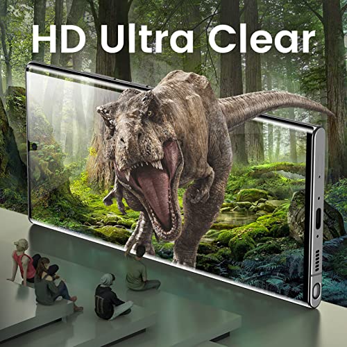 MOHAVE 2 Pack [Auto Alignment/Dust Removal] Screen Protector for SAMSUNG Galaxy S23 Ultra 5G 6.8″, 3D Curved HD Clear Film, 7H Hybrid Material, 100% Ultrasonic Fingerprint ID Compatible, Case Friendly - Image 5