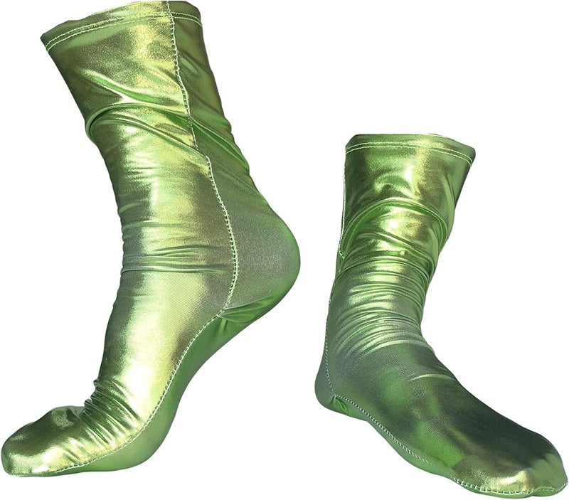 Unisex Shiny Metallic Costume Socks