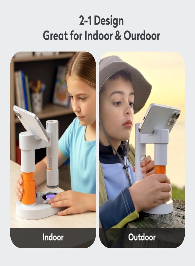Matatastudio MX1-AS Digital Microscope for Kids, 3.5X-1000X USB Microscope with Functional Stand, Handheld Portable Miniscope Compatible with iOS Android & PC - Image 4