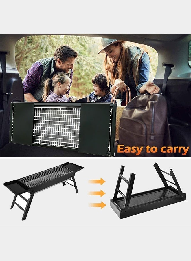 TaqwaMart Portable Charcoal Grill, Portable Tabletop Grill for Outdoor Cooking | Compact Folding Grill for Camping, Hiking, Picnics and Travel - Image 2