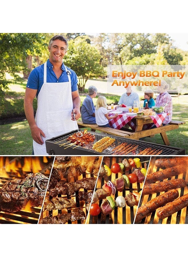 TaqwaMart Portable Charcoal Grill, Portable Tabletop Grill for Outdoor Cooking | Compact Folding Grill for Camping, Hiking, Picnics and Travel - Image 3