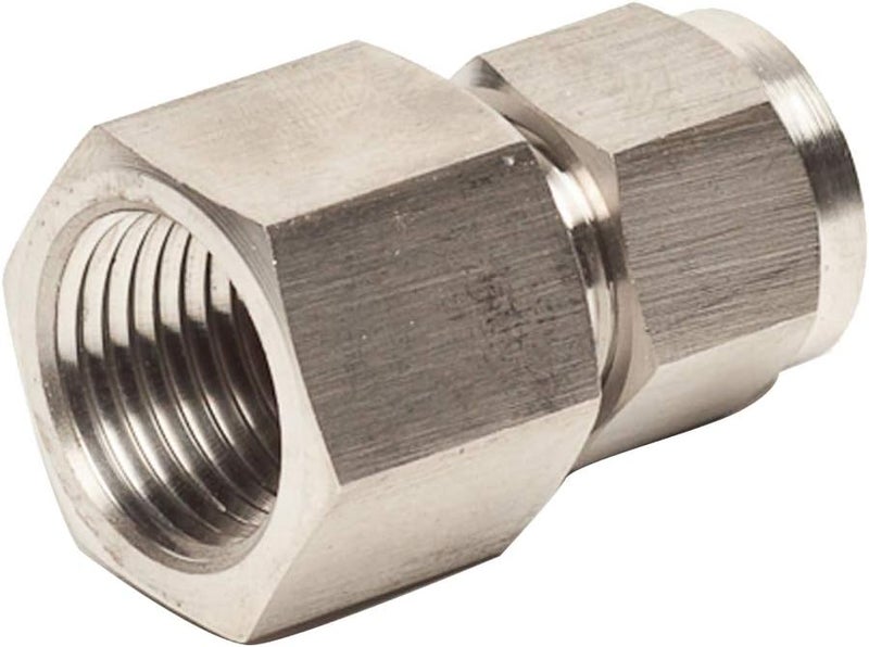 beduan 2 Pcs 304 Stainless Steel Tubing Compression Fitting, 12mm Tube OD x 1/2" Female, Air Compression Ferrule Connect Fitting - Image 1