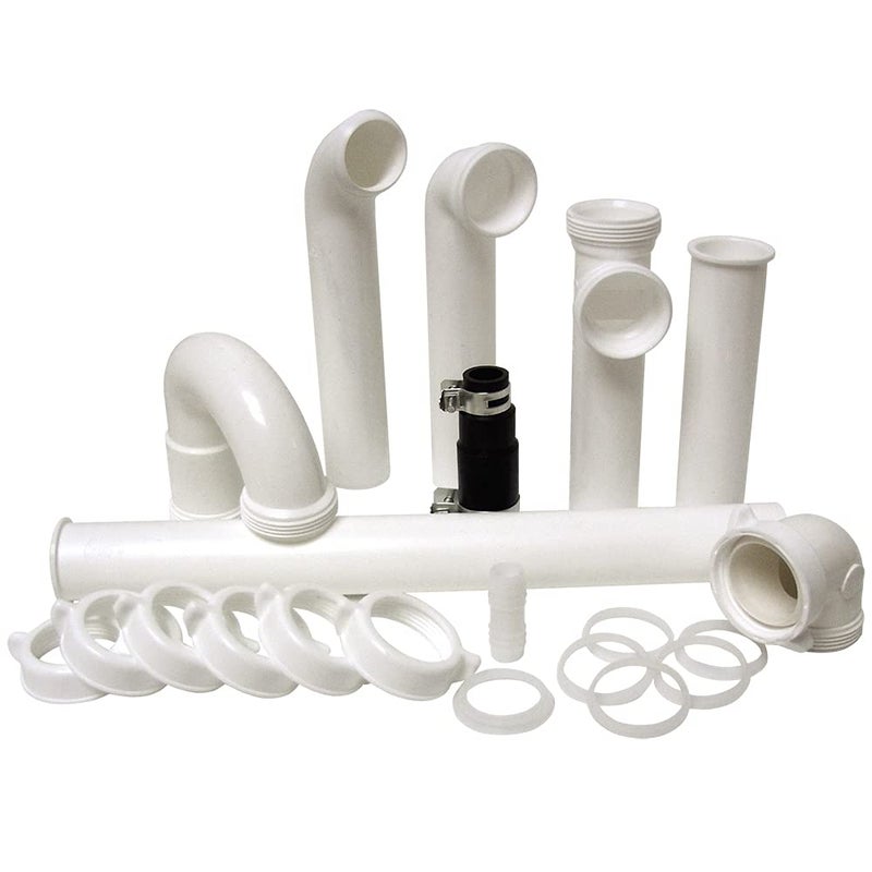 Plumb Craft Complete 1 1/2"" O.D. Garbage Disposal Installation Kit White (12 Pack)