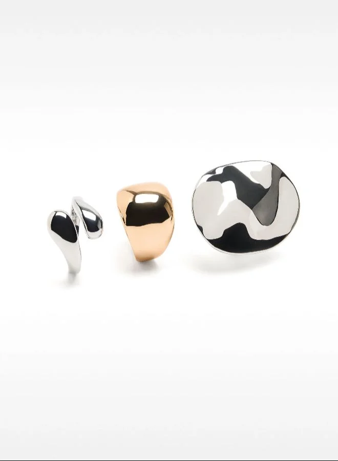 PARFOIS Set Of Bicolor Rings