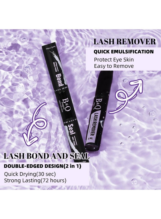 B&qaugen Lash Extension Kit 192 Pcs Eyelash Extension Kit D Curl Lash Clusters Kit Wispy Individual Lash Kit Diy Lash Extension Kit With Lash Glue And Remover Applications (B05+B06, Kit) - Image 4