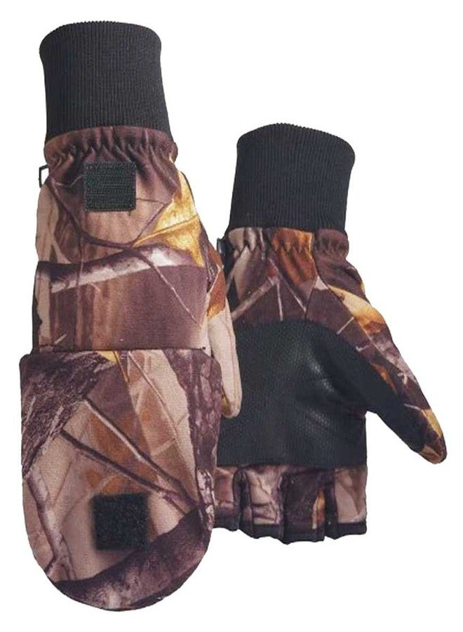 NORTH STAR Unisex Water Resistant Thinsulate Camo Flip Top Convertible Gloves