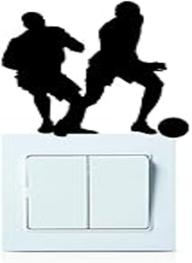 football player Wall Sticker Decoration for the doorbell or laptop or the Light Switch or the car