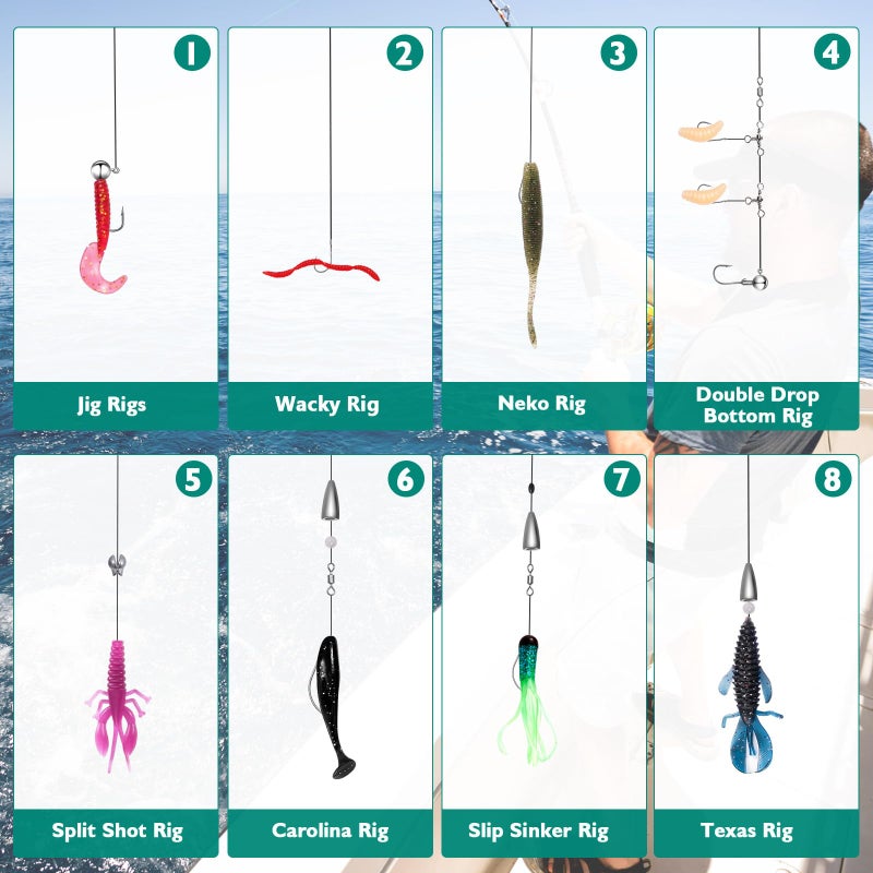FONMANG 126Pcs Fishing Lures - 2025 New Tackle Box with Tackle Included, Fishing Kit with VIBs, Frogs, Minnows, Soft Baits, Hooks & Weights Accessories, Freshwater Lure Kit for Bass Walleye Trout - Image 4