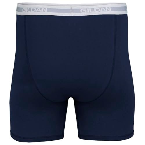 Gildan Men's Underwear Boxer Briefs, Multipack, Cardinal Red/Stripe/Metro Blue/Dot/Navy (5-pack, Classic Length), X-Large - Image 4