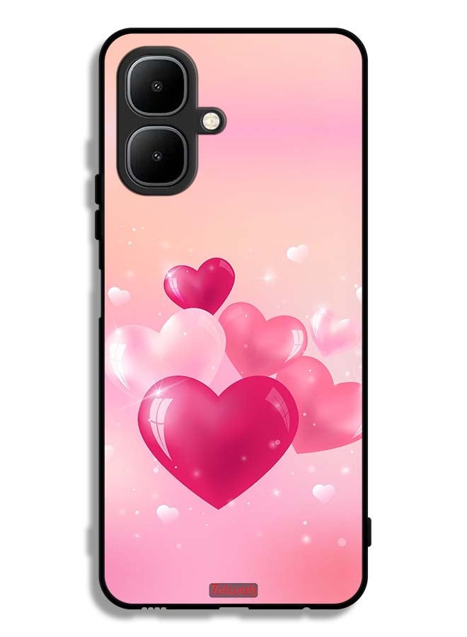 Tolwak Tecno Pop 10 Protective Case Cover Beautiful Hearts Art