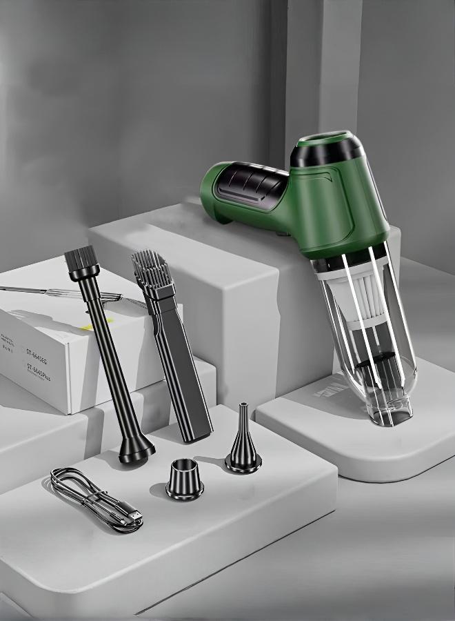 مكنسة لاسلكية صغيرة بقوة شفط عالية للسيارة والمنزل - Image 4