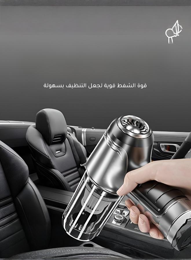 مكنسة لاسلكية صغيرة بقوة شفط عالية للسيارة والمنزل - Image 3
