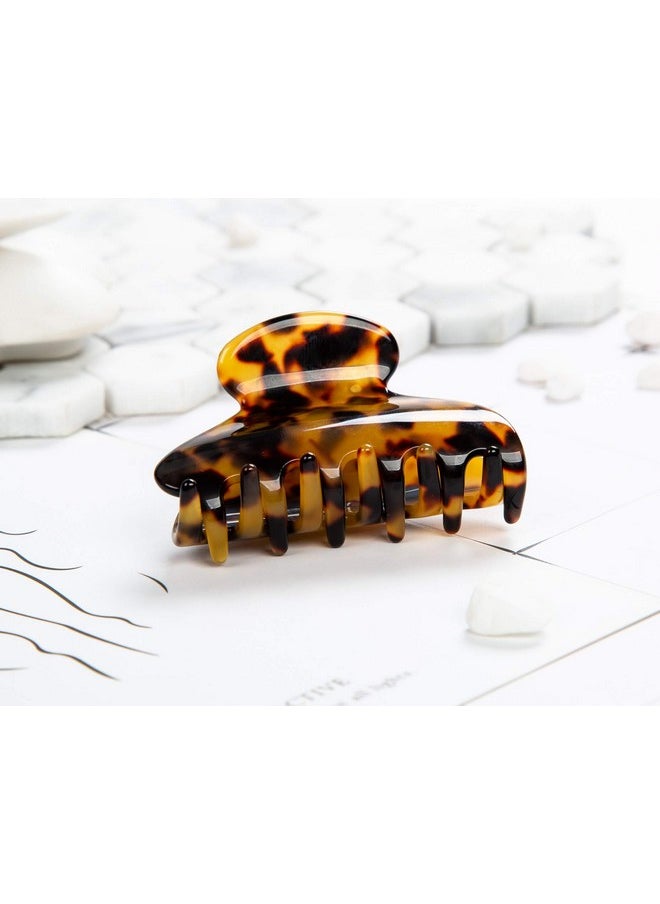 Prettyou - Handmade Celluloid Acetate French Design Barrettes Tortoise Shell Claws Hair Claw Luxury Fashion Accessories Hair Clip For Women (Dark) - Image 1
