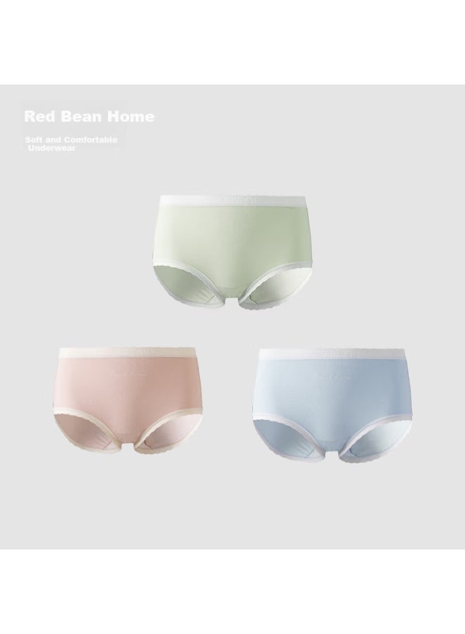 Hodo [same As In Mall] Women's Underwear, Hodo Cotton Antibacterial Cotton-spandex Elastic Triangle Panties, 3-pack - Image 4