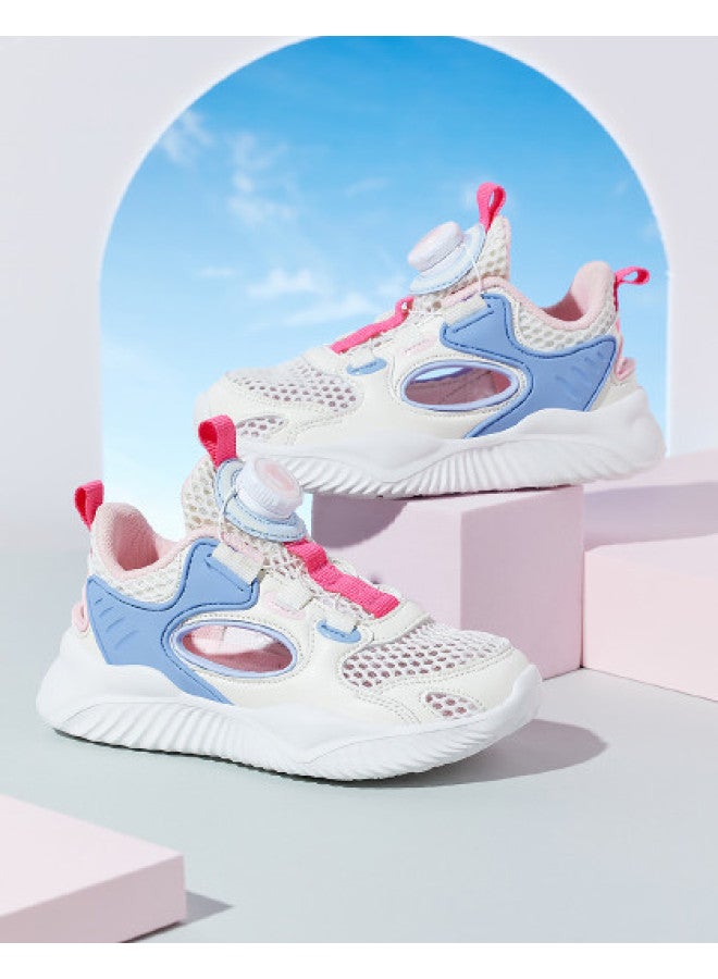Bumblebee Rotary Button Kids Shoes, Boys' Summer Mid-big Children Frame Shoes, Comfortable Children's Sneakers, Girls' Breathable Shoes - Image 1