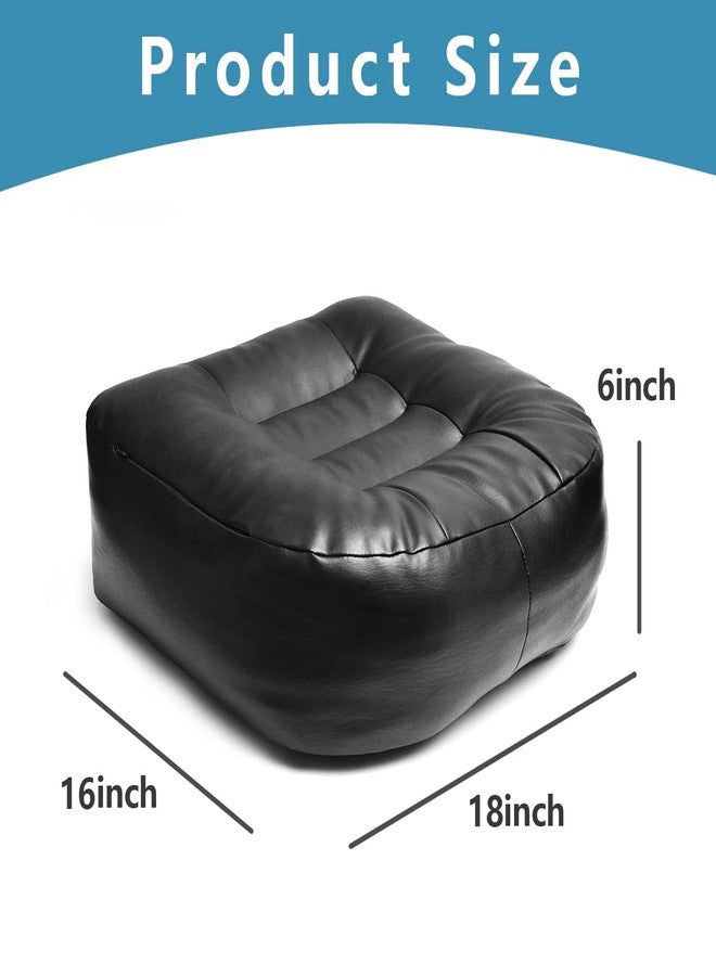 YOUFI Super Thicken Leather Car Seat Cushion for Adults - Portable Angle Lift Seat Pad with Breathable Cover, Handle, and Buckle - Ideal for Trucks, SUVs, Office Chairs, Car Accessories - Image 3