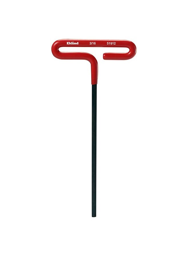 EKLIND 51912 3/16 Inch Cushion Grip Hex T-Handle T-Key allen wrench - Image 1