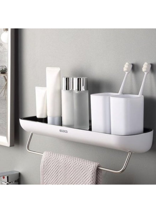إيكوكو رف حمام عصري من Ecoco لتنظيم زجاجات الشامبو والكريمات – تصميم متين وأنيق يحافظ على ترتيب الحمام ويمنع الفوضى، مثالي للحمامات المنزلية الصغيرة والكبيرة - Image 3