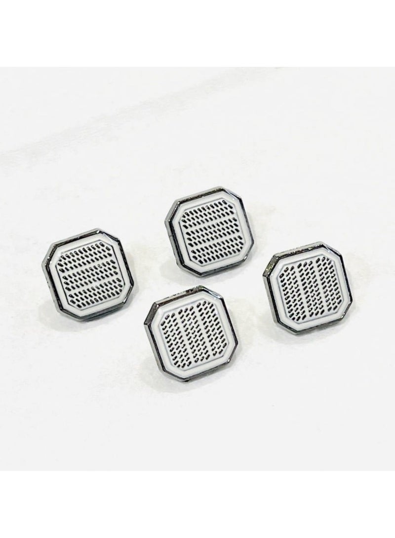 Abrar 8 Set Metal Snap Buttons For Men Saudi Thobe Size 12mm - Image 1