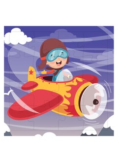Fiddlys Fiddly's 16-Piece Wooden Jigsaw Puzzles for Kids Ages 3+ (Vehicles World Pack of 4)  - Image 2
