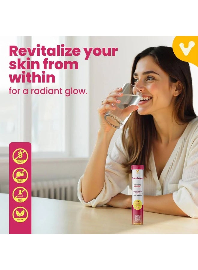 Valeo Glutathione Effervescent Tablets 20 Pack of 2 - Image 2