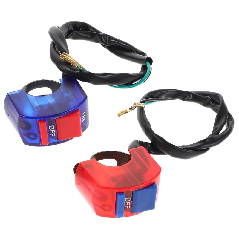 Red Blue On Off Button Switch For ATV Electric Scooter Dirt Bike Light Fog Lamp Controller - Image 2