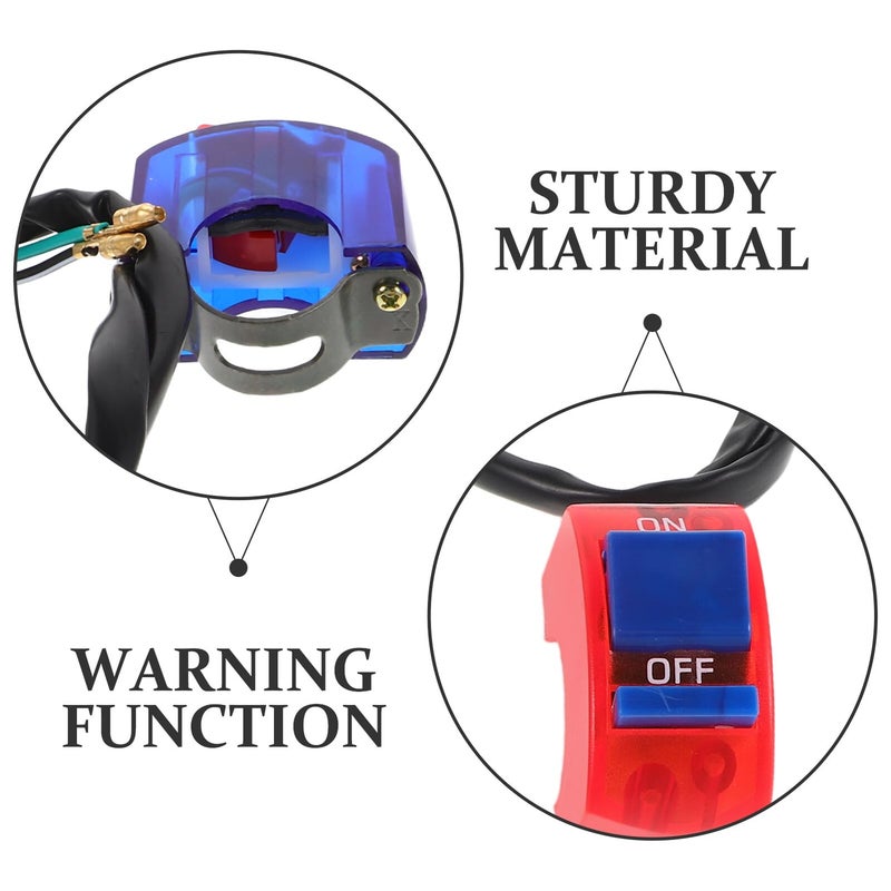Red Blue On Off Button Switch For ATV Electric Scooter Dirt Bike Light Fog Lamp Controller - Image 4