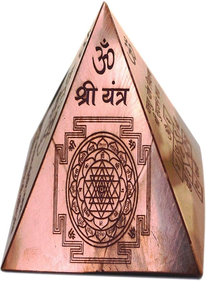 Nature Blaze Organic Herbs Copper Vastu Pyramid with Syllable Mantra with Ganesha Figure, Shri Vaastu Dosh Nivaaran, Shri Kuber Mantra - Image 4