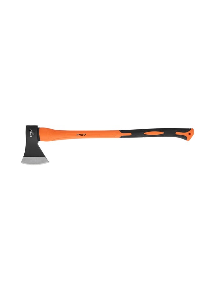 LAWAZIM Pro7 Axe with Fiber Handle -1250g- Lightweight Wood Chopping and Camping Axe with Anti-Slip Grip, Shock-Absorbing Fiberglass Handle & Rust-Resistant Head for Gardening, Firewood & Outdoor Use - Image 3