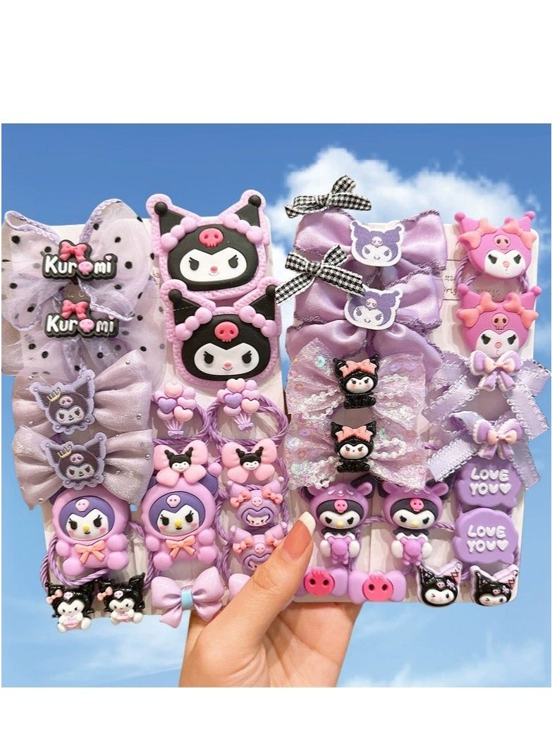 Sanrio Kuromi children's rubber band for girls does not hurt hair and has good elasticity - Image 2