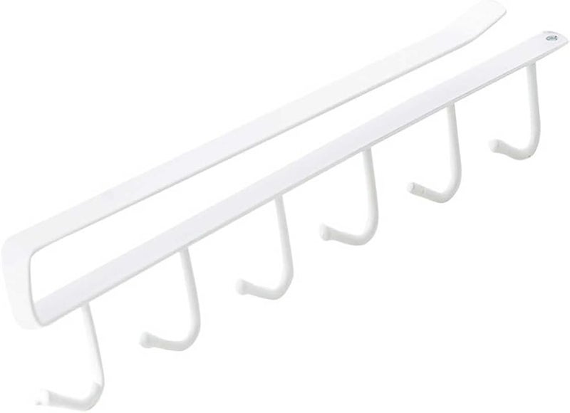Under Cabinet Hooks Multifunctional Rustproof Storage Hanger Organizer For Kitchen Bedroom White - Image 5