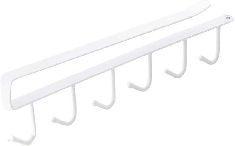 Under Cabinet Hooks Multifunctional Rustproof Storage Hanger Organizer For Kitchen Bedroom White - Image 2