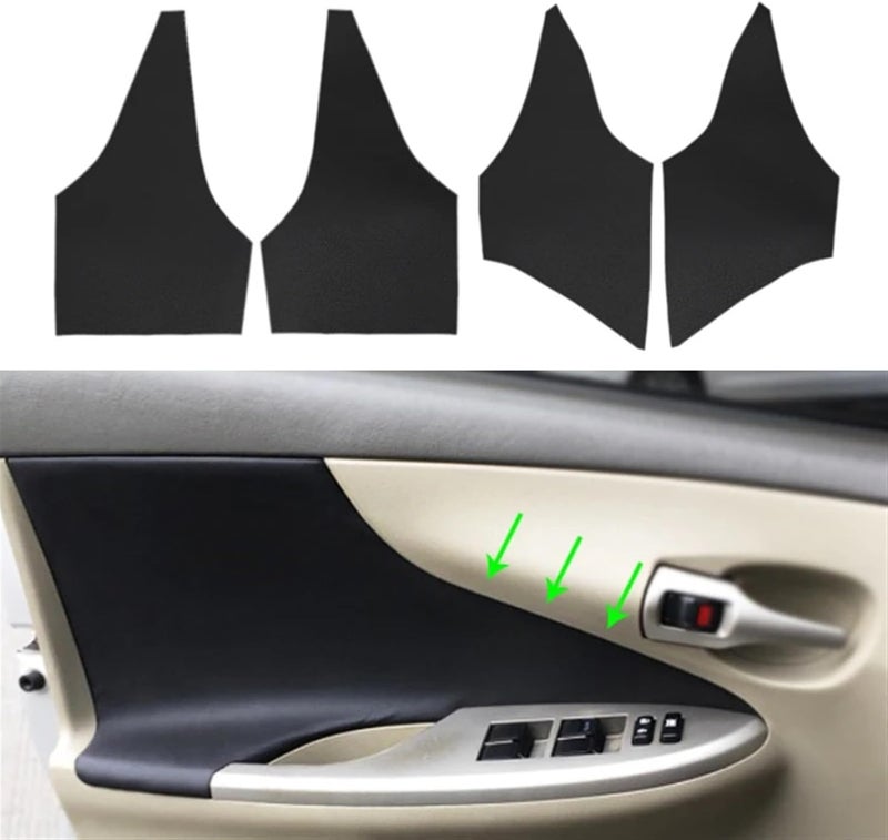 QASULER Car Door Armrest Cover for Corolla 2007-2013 - Image 4