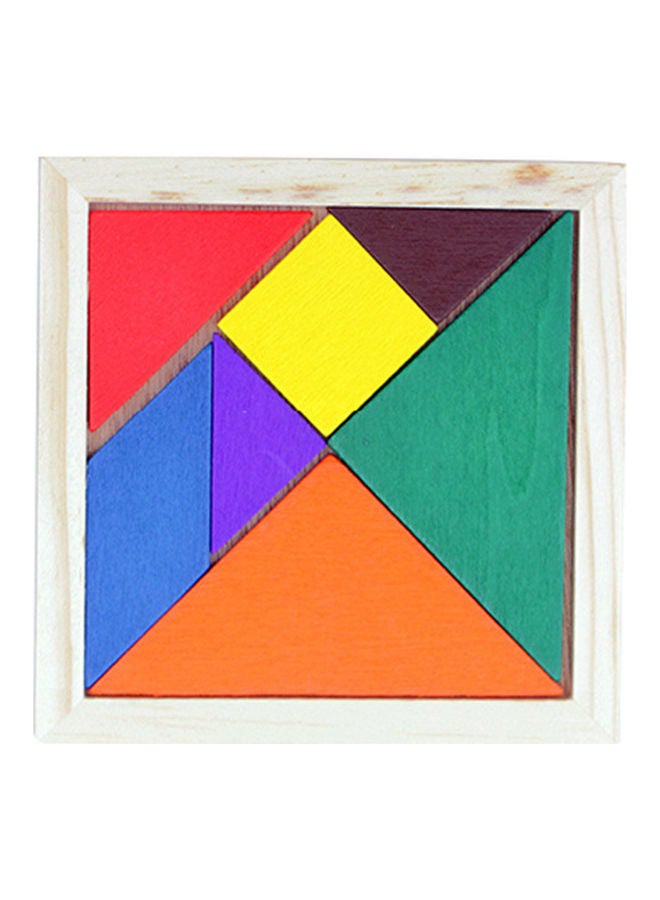 لعبة أحجيات قطع التركيب تانجرام الخشبية لتنشيط الدماغ - Image 1