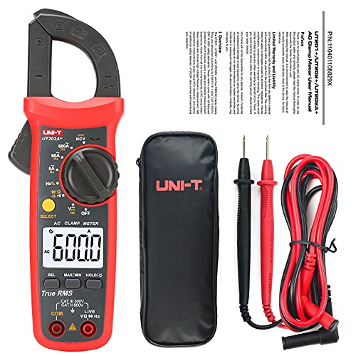 UNI-T UT202A+ Digital Multimeter 6000 Counts Auto Range True RMS clamp Meter - Image 1