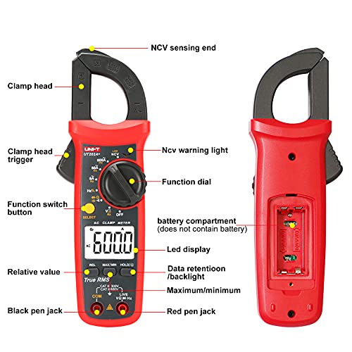 UNI-T UT202A+ Digital Multimeter 6000 Counts Auto Range True RMS clamp Meter - Image 3