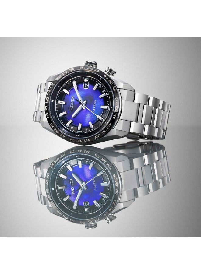 CITIZEN Citizen ATTESA NEW “UNITE with BLUE” Limited‑Edition Eco‑Drive Radio-Controlled Super Titanium World Time CB0288‑65L  - Image 1