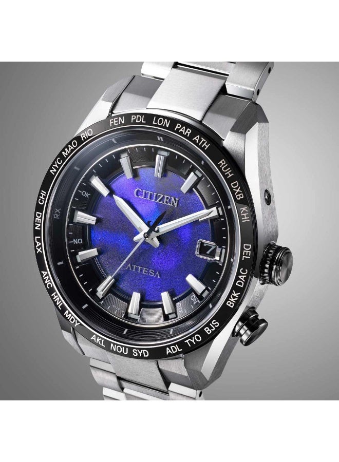 CITIZEN Citizen ATTESA NEW “UNITE with BLUE” Limited‑Edition Eco‑Drive Radio-Controlled Super Titanium World Time CB0288‑65L  - Image 2