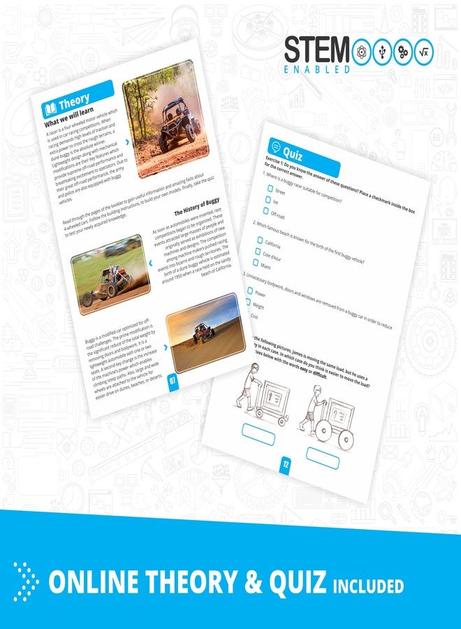 Engino Inventor STEM Toys, Motorized 4-Wheeled Extreme Bike, Construction Toys for Kids 9+, Building Kit, STEM Projects, Gifts for Boys & Girls, Engineering Kit (10 Models to Build) - Image 4